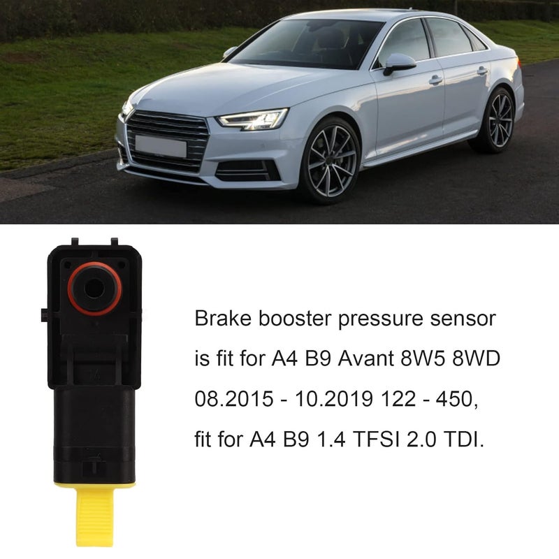HEITIGN Brake Booster Pressure Sensor 5Q0906207A Sensitive Compact Strong Power Black Compatibility with B9 Avant 8W5 - Image 2